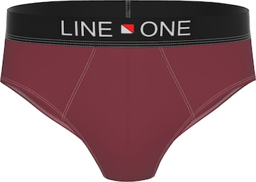Line One Slip 'Herren Slips aus Baumwolle' in Rot: Vorderseite
