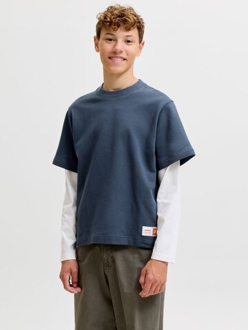 Jack & Jones Junior Sweatshirt 'JCOECHO' in Blau: Vorderseite