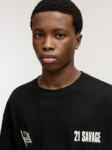 Pull&Bear Póló - fekete