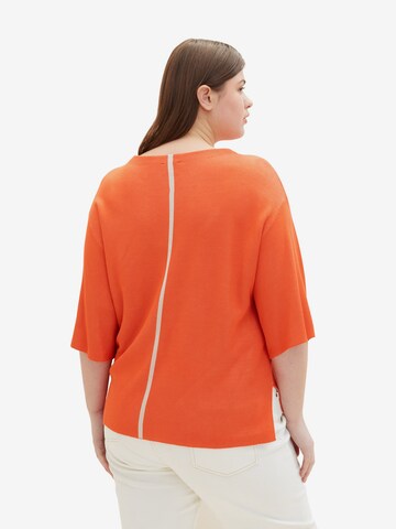 Tom Tailor Women + Tröja i orange