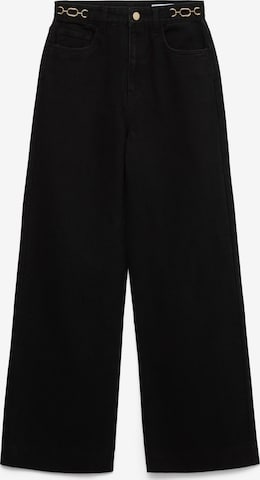 VERO MODA Szeroka nogawka Jeansy 'VMKATHY' w kolorze czarny: przód