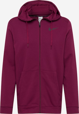 NIKE Sportsweatjacke in Rot: predná strana