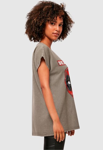 ABSOLUTE CULT T-Shirt 'Deadpool - Camo Head' in Braun