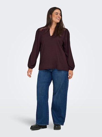 Camicia da donna 'CARFancy' di ONLY Carmakoma in rosso