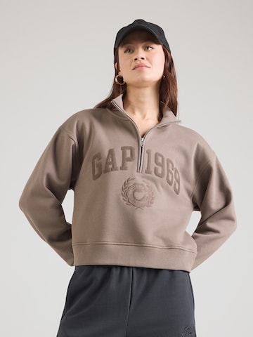 Bluză de molton de la GAP pe maro: față