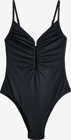 Next Bustier Muotoileva uimapuku värissä musta: etupuoli
