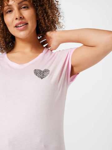 Key Largo T-shirt 'Sweetheart' i rosa