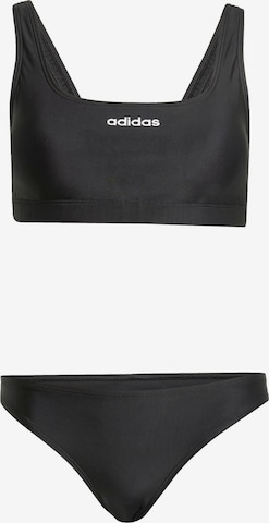 ADIDAS SPORTSWEARBustier Sportski bikini - crna boja: prednji dio