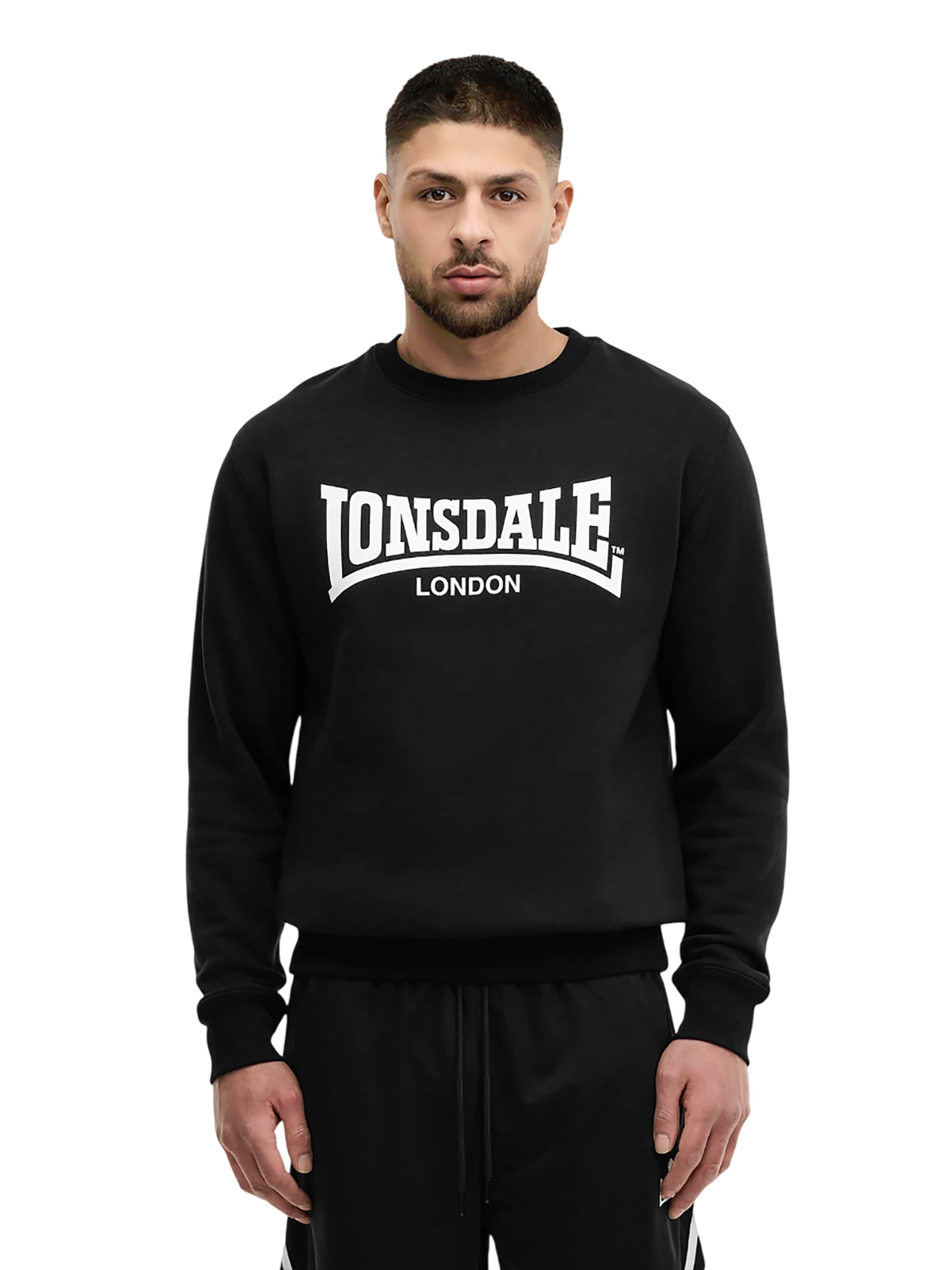 LONSDALE Sweatshirt 'Welham' in Black