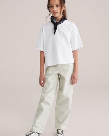 WE Fashion Baggy Jeans in Groen