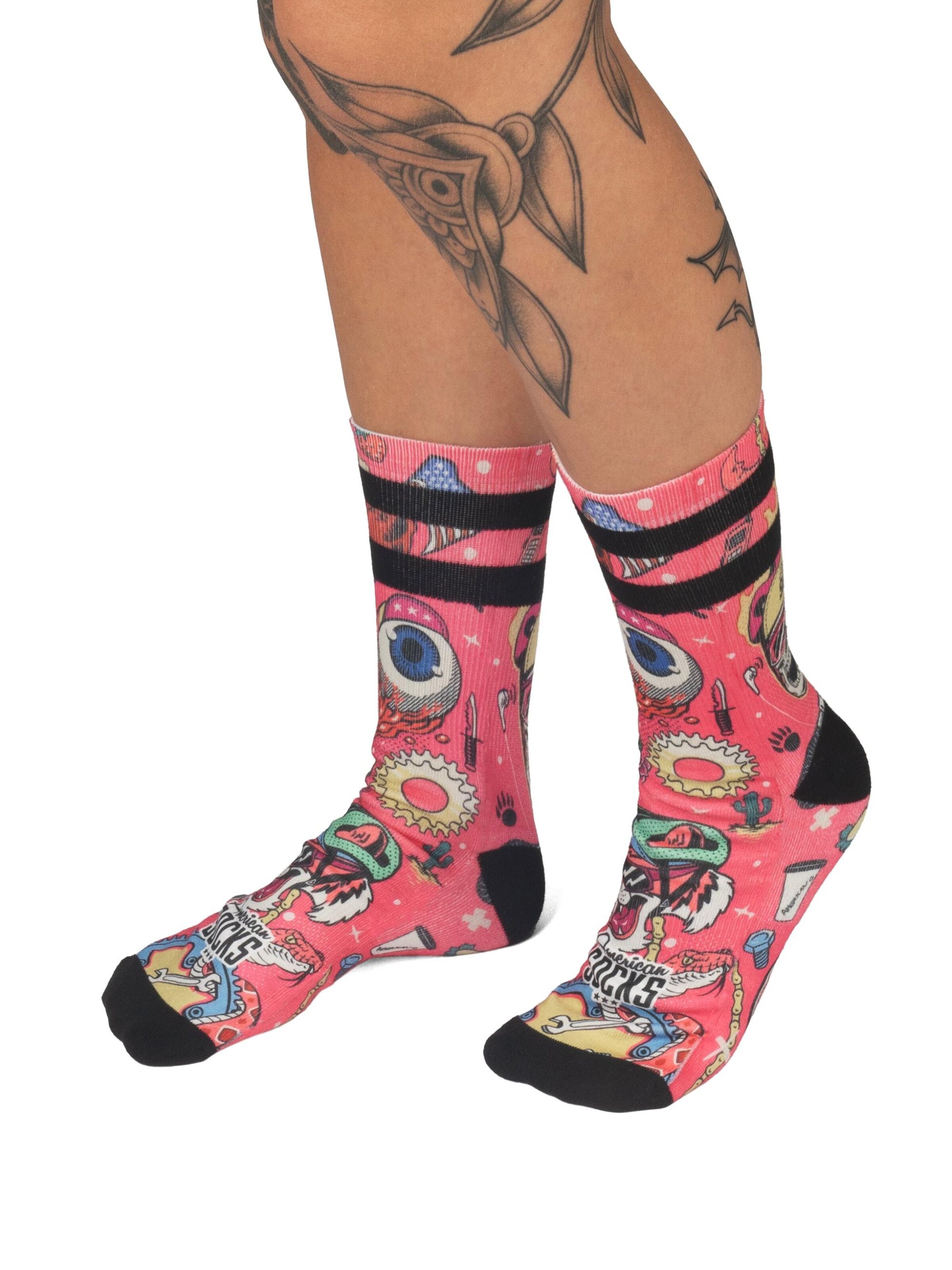 American Socks Socks 'Cycling Beast' in Pink