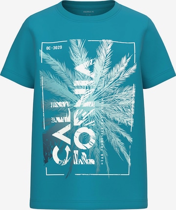 NAME IT T-shirt 'VICTOR' i blå: framsida