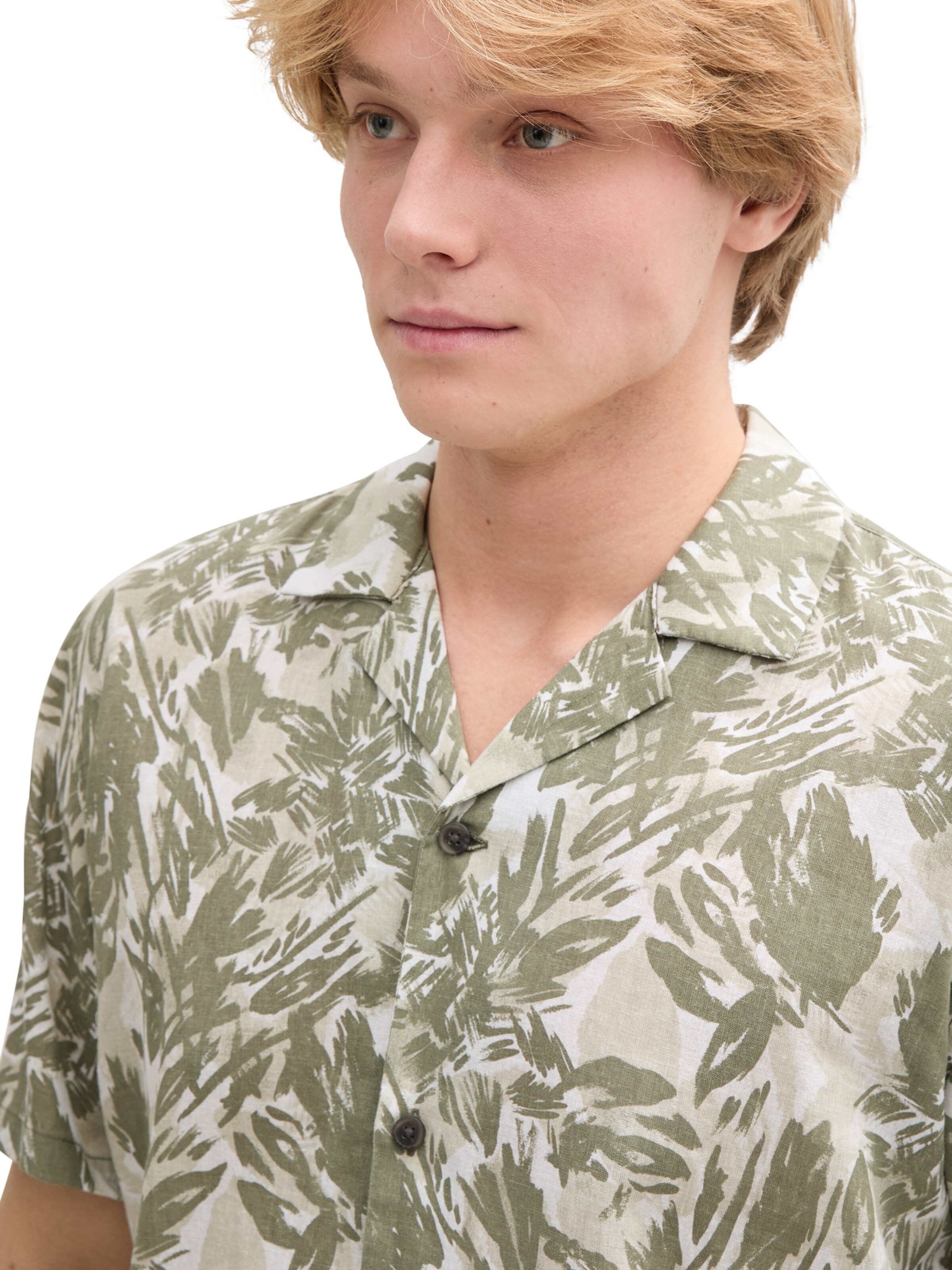 TOM TAILOR DENIM Comfort Fit Πουκάμισο σε πράσινο