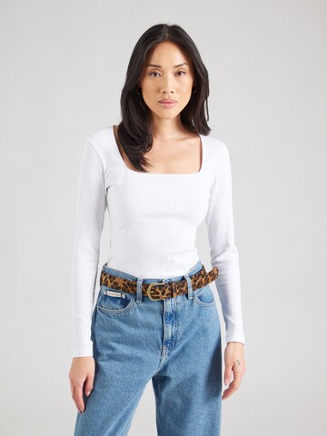 T-shirt 'Doreen' ABOUT YOU en blanc : devant