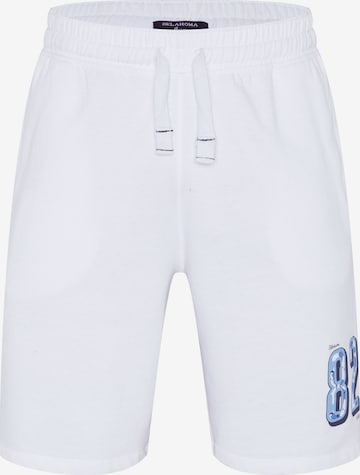 Oklahoma Jeans Regular Pants in White: front