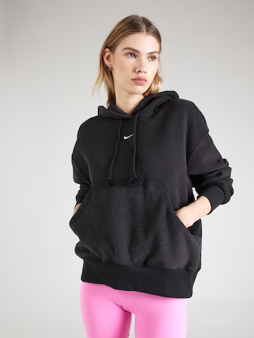 Nike Sportswear Sweatshirt 'Phoenix' in Zwart: voorkant