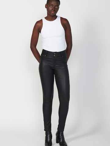 KOROSHI Skinny Hose in Schwarz