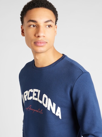 Sweat-shirt 'BARCELONA' AÉROPOSTALE en bleu