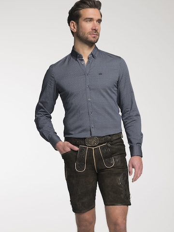 SPIETH & WENSKY Slim fit Traditional Pants 'Diablo' in Brown: front