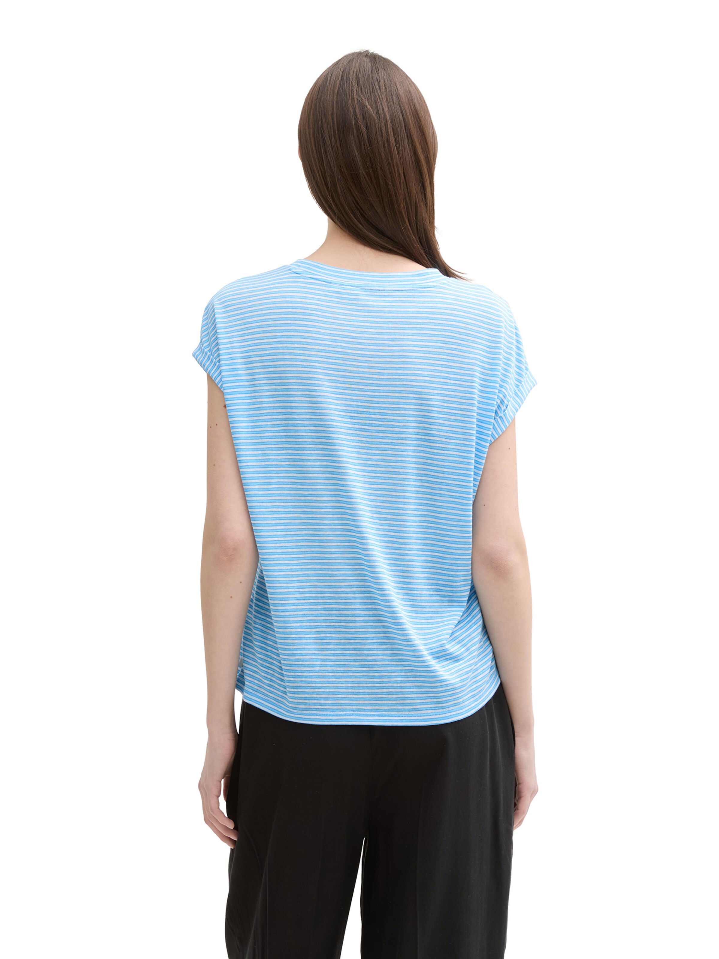 TOM TAILOR DENIM Tričko – modrá