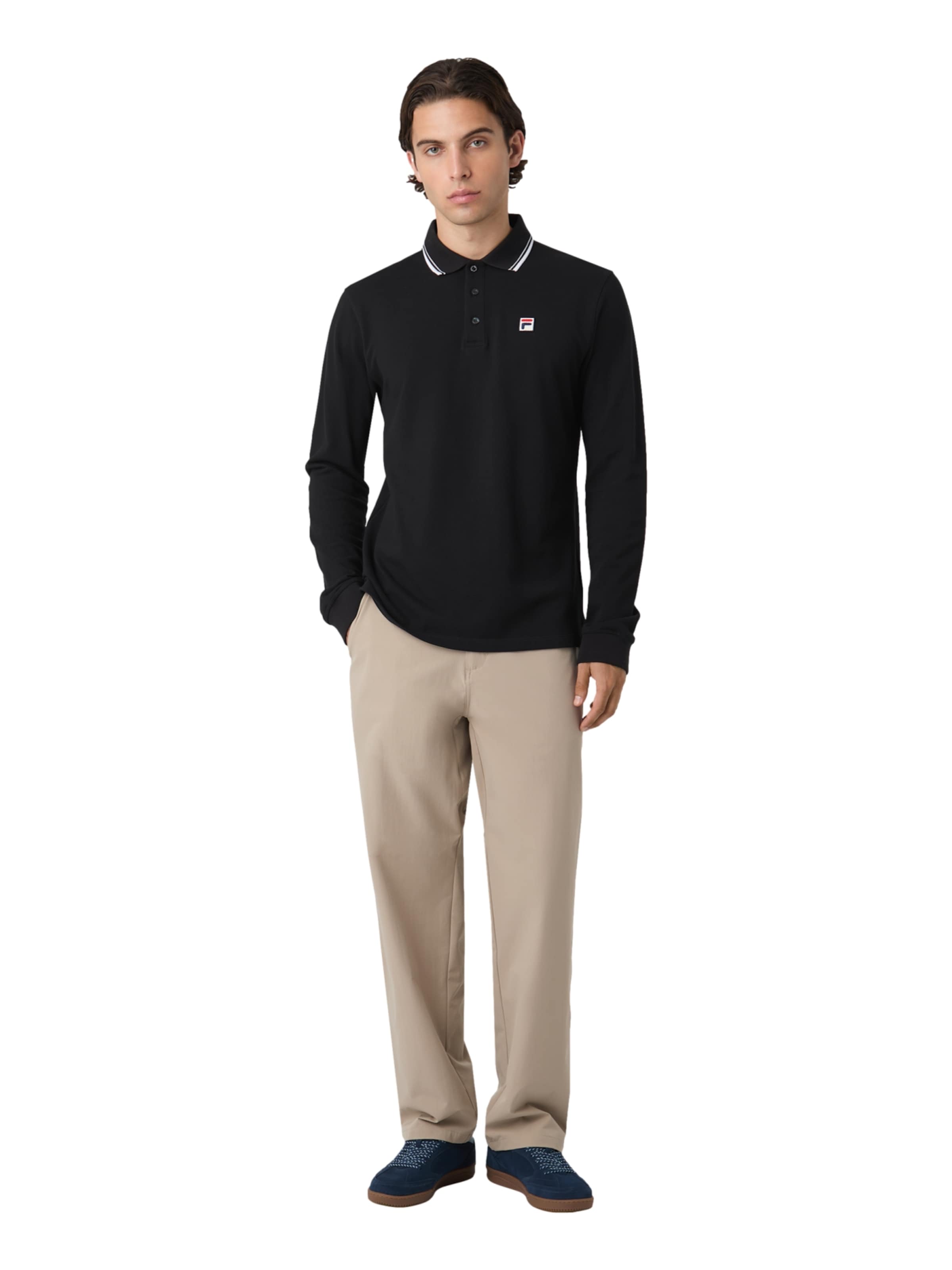 FILA Poloshirt 'BIELLA' in Schwarz