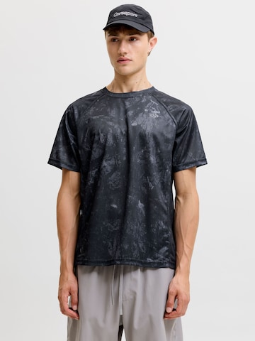 JACK & JONES - Camiseta en negro: frente