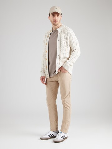 BLEND Slim fit Trousers 'Edford' in Brown