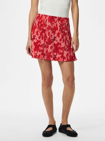 PIECES - Falda 'FLORA' en rojo: frente