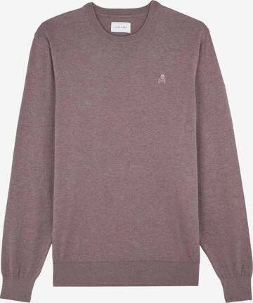 Sweat-shirt Scalpers en marron : devant