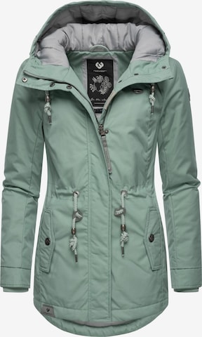 Ragwear Winter Jacket 'Monadis' in Green: front