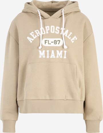 Sweat-shirt AÉROPOSTALE en beige : devant