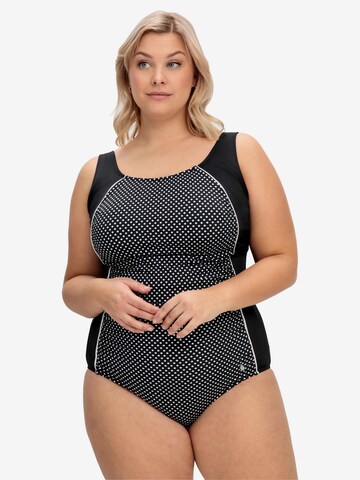 SHEEGO Swimsuit in Black: front