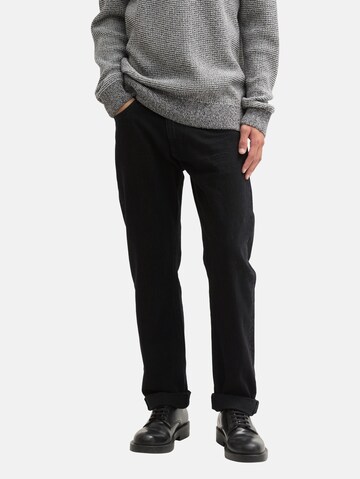TOM TAILOR DENIM Loosefit Jeans in Zwart: voorkant
