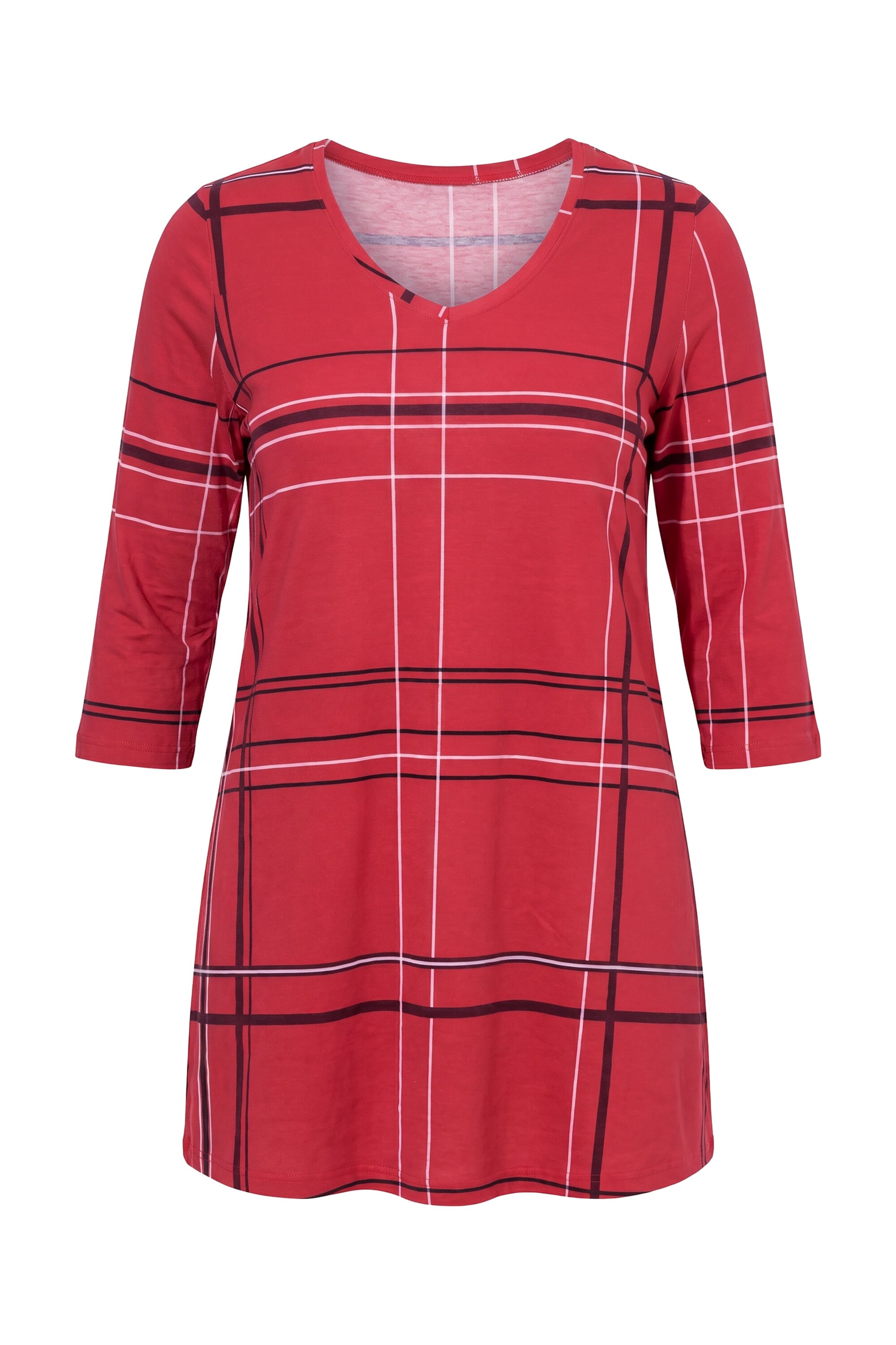 Ulla Popken Shirt in M-L in Mixed colours / Dark red, Item view