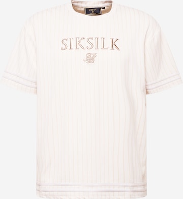 SikSilk T-Shirt in Beige: predná strana