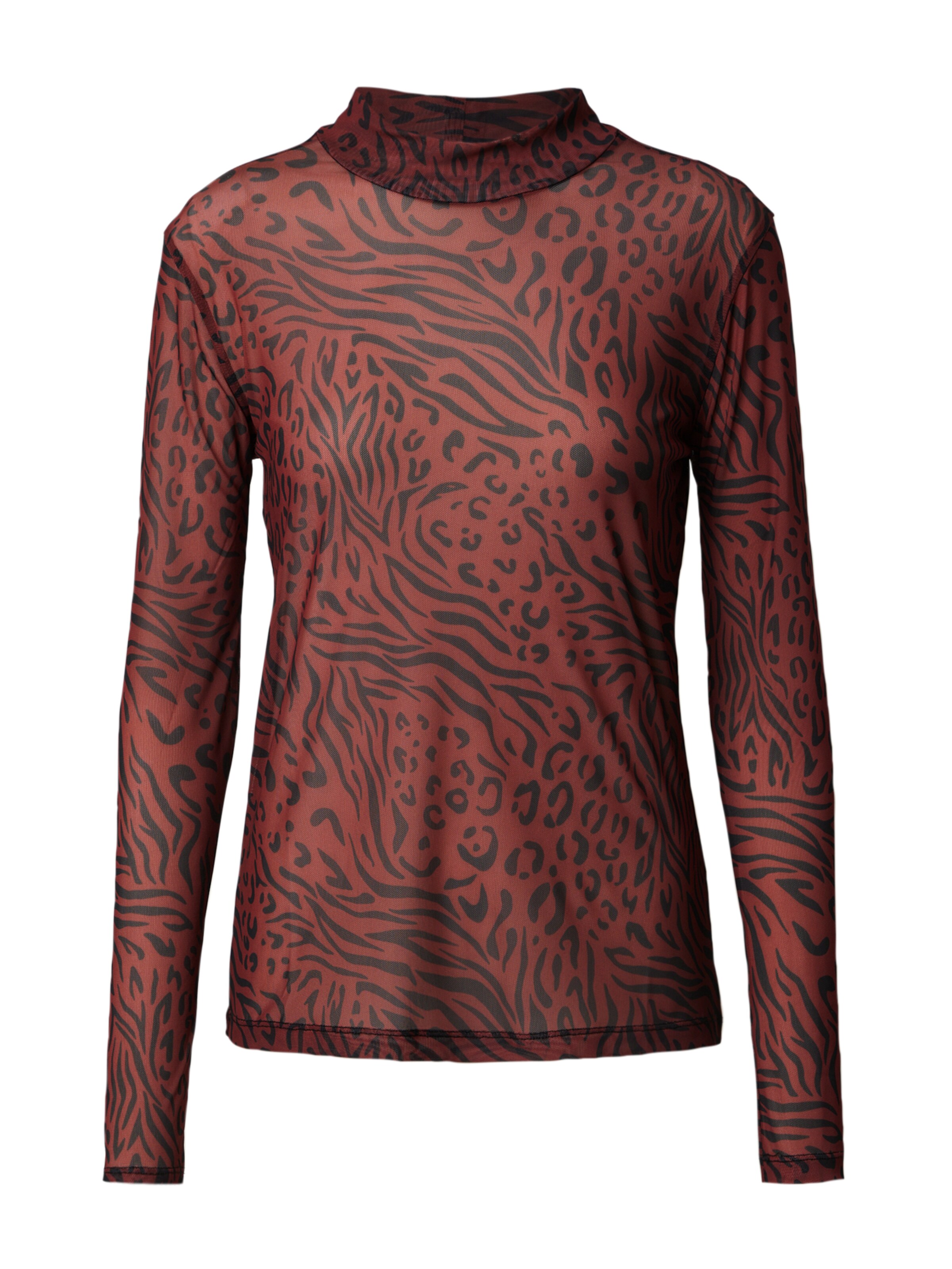 brūns PULZ Jeans T-Krekls 'DANA': no priekšpuses