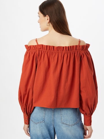 Soft Rebels Bluse 'Senorita' i brun