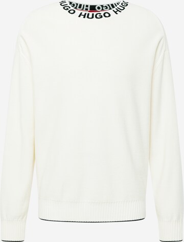 HUGO Sweater 'Smarlo' in White: front