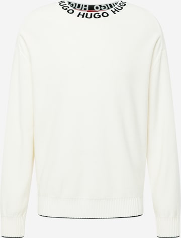 HUGO Red - Pullover 'Smarlo' em branco: frente