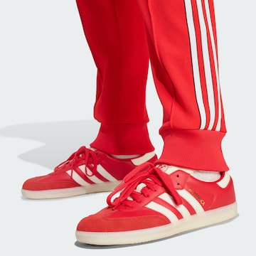 ADIDAS ORIGINALS Tapered Trousers 'Benfica Lissabon Terrace Icons' in Red