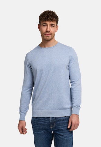 INDICODE JEANS Pullover 'Gamal' in Blau: Vorderseite