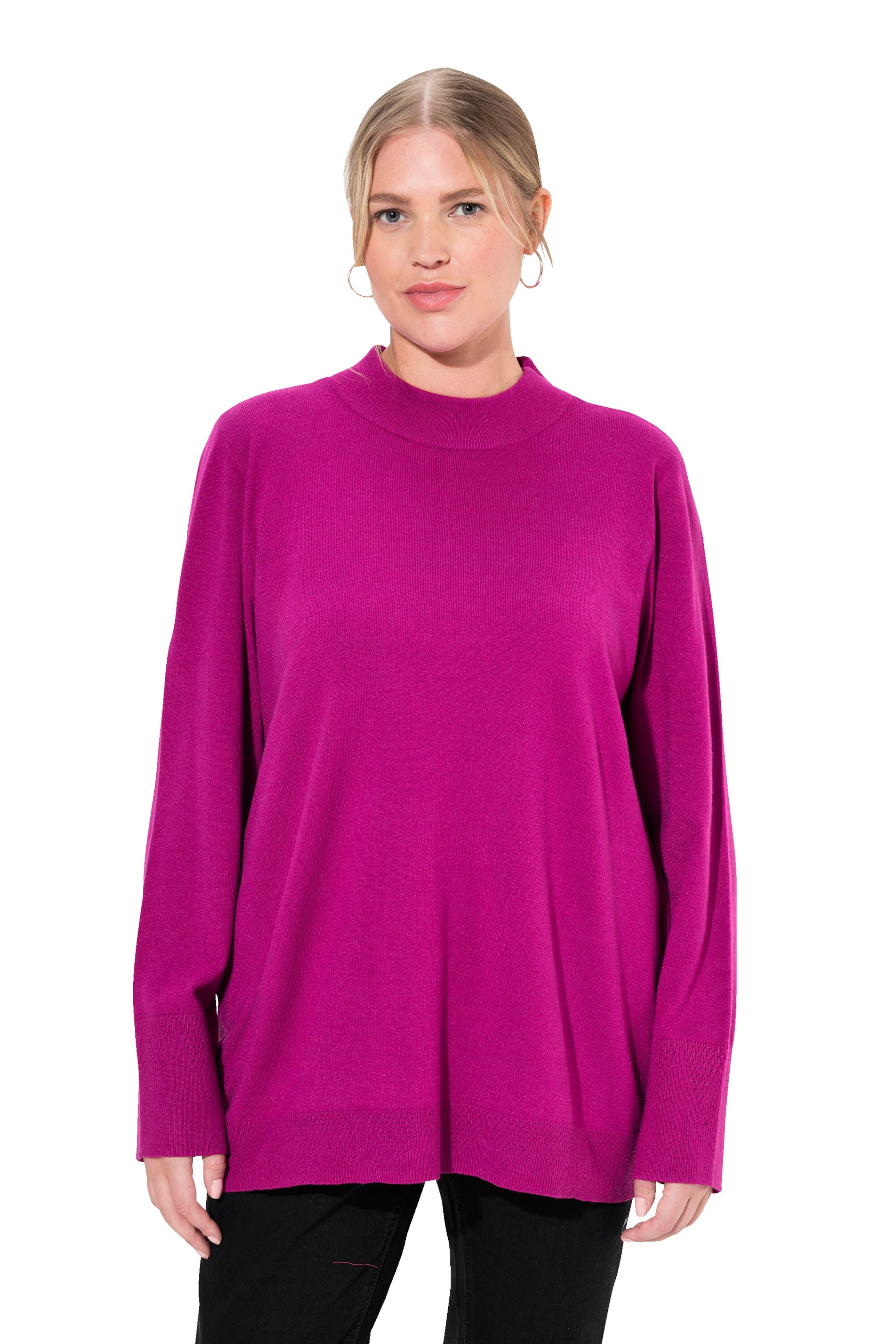 Ulla Popken Sweater in Pink: front