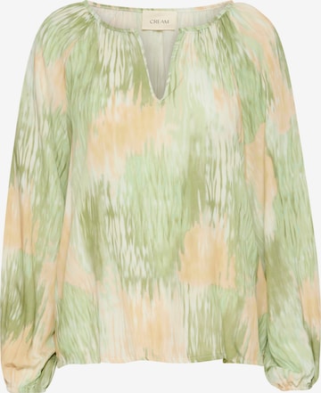 Cream Blouse 'Cassia' in Green: front