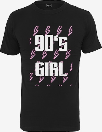 juoda Merchcode Marškinėliai '90ies Girl': priekis