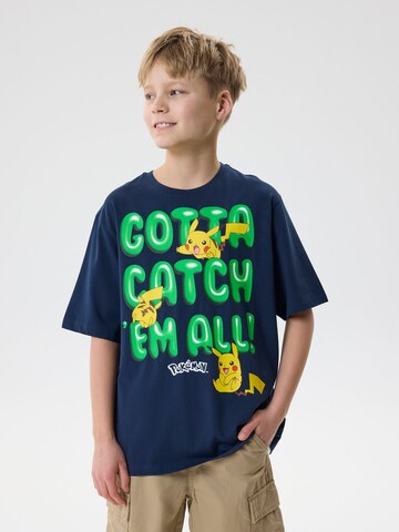 T-Shirt 'Pokémon' TWO SOON en bleu : devant