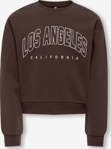 ONLY Sweatshirt in Brown: front