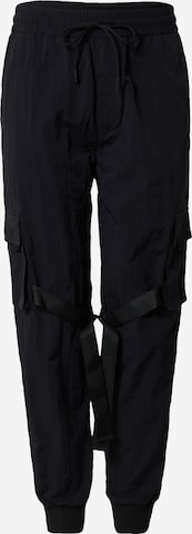 Sinned x ABOUT YOU Tapered Cargo Pants 'Jack' in Black: front