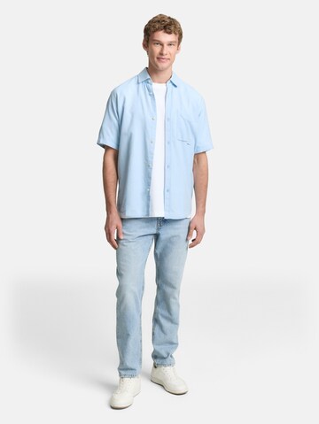 TOM TAILOR DENIM Comfort Fit Hemd in Blau