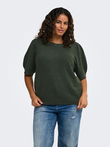 ONLY Carmakoma Pullover in Grün: Vorderseite