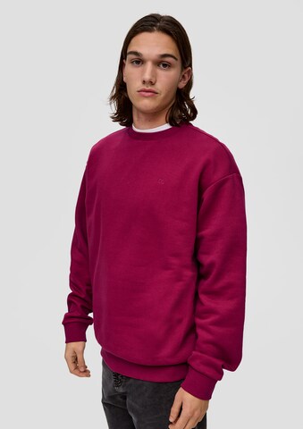 QS Sweatshirt in Rood: voorkant